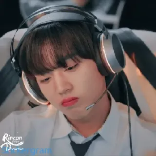 🙁 Rincon Telegram person, headphones, young adult, telegram, rincon telegram sticker