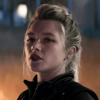 😐 Yelena Belova Black Widow marvel, viuda negra, yelena belova, superhéroe, personaje de película, vengadores whatsapp sticker