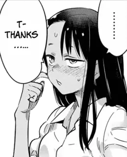 🖤 Nagatoro Don't Toy with Me, Miss Nagatoro T-THANKS
...... anime, manga, nagatoro, tsundere, embarrassed, cute, thanks telegram sticker