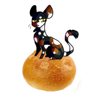 🍞 Katze, Brot, Aufkleber, Tier telegram sticker