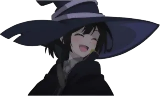 😃 Anime, Hexe, Magie, Hut, Süß telegram sticker