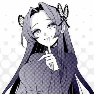 🌸 Anime, Manga, Sst, Diam, Jari, Kupu-kupu, Gadis whatsapp sticker