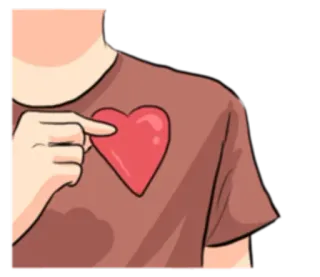 ❤ corazón, amor, dibujos animados, cariño, romance telegram sticker