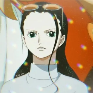 🌟 Nico Robin One Piece anime, cartoon, character, nico robin, one piece telegram sticker