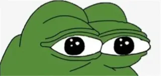 🐸 Pepe the Frog Лягушонок Пепе, Мем, Интернет-мем, Лягушка, Грустная лягушка, Feels Bad Man telegram sticker
