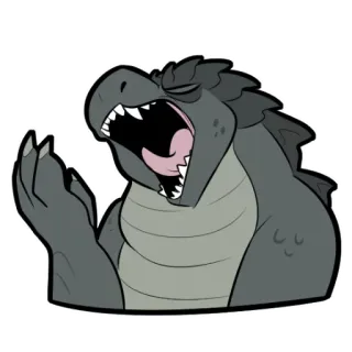 😴 Dinosaurier, Reptil, Monster, Cartoon, Tier, Kreatur telegram sticker