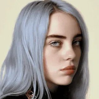 🕸 Billie Eilish Musiker, Sänger, Porträt, Promi telegram sticker