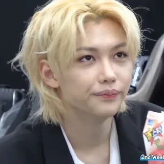🙄 2nd Week person, blonde hair, portrait telegram sticker