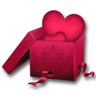 😡 coeur, amour, cadeau, présent, boîte, saint-valentin, romantique telegram sticker