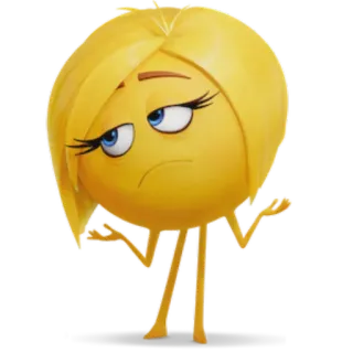 🙄 Smiler (Emoji Movie) The Emoji Movie Эмодзи, Желтый, Анимация, Персонаж, Смайлик, Фильм telegram sticker