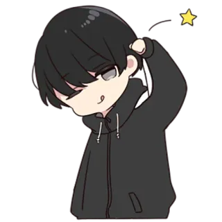 😉 Anime, Manga, Carino, Kawaii, Chibi, Sticker telegram sticker