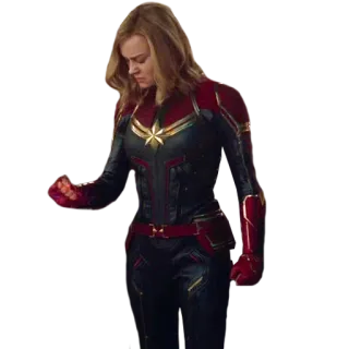 ✊ Captain Marvel 惊奇队长, 超级英雄, 漫威, 漫画, 布丽·拉尔森, 卡罗尔·丹弗斯 telegram sticker