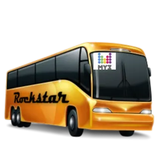 🚗 Rockstar ônibus, rockstar, turnê, transporte, veículo telegram sticker