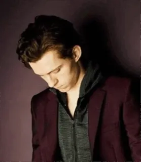 😞 Tom Holland actor, celebrity, portrait, man, male whatsapp sticker