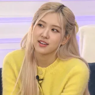 🍐 Rosé rosé, kpop, cantante, mujer, pelo rubio telegram sticker