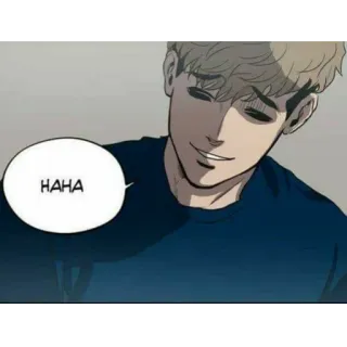 ❤️ HAHA 漫画, 坏笑, 哈哈, 男人, 卡通 telegram sticker