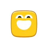 😂 Эмодзи, Смайлик, Счастливый, Лицо, Желтый, Мультфильм telegram sticker
