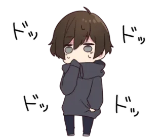 🙊 ドッ anime, manga, japanese, kawaii, cute telegram sticker