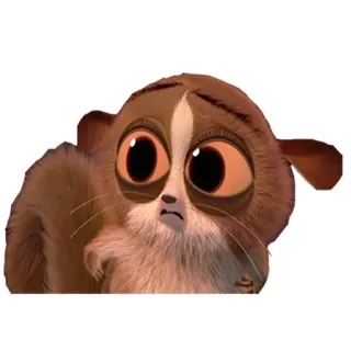 😫 Mort Madagascar モート, マダガスカル, キツネザル, 可愛い, アニメ whatsapp sticker