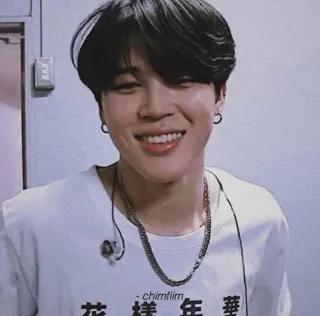 ✨ Jimin chimfiim K-pop, penyanyi, Korea, senyum, idola, BTS, anak laki-laki whatsapp sticker