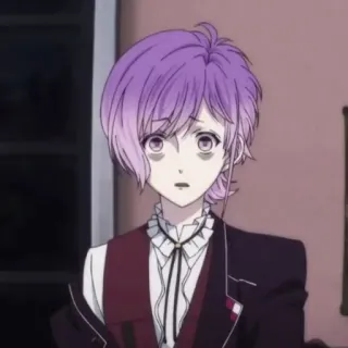 🥢 Anime, tóc tím, Manga, Nhân vật, Chân dung telegram sticker