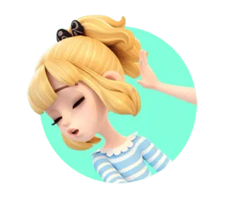😞 мультфильм, девочка, анимация, персонаж, иллюстрация, милый telegram sticker