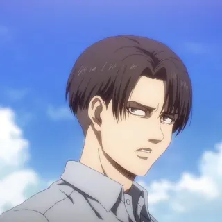 ☁️ Levi Ackerman Attack on Titan anime, manga, attack on titan, levi, levi ackerman telegram sticker