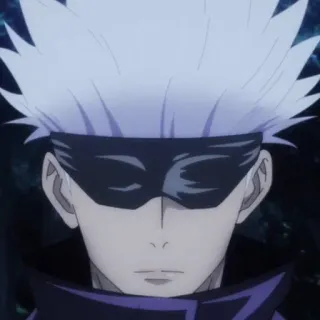🥡 Gojo Satoru Jujutsu Kaisen anime, gojo satoru, jujutsu kaisen, character, sorcerer telegram sticker