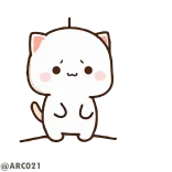 🙀 cat, cute, sticker, animal telegram sticker