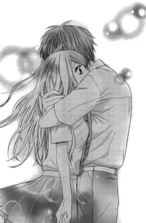 💞 Anime, Couple, Romance, Câlin, Amour telegram sticker