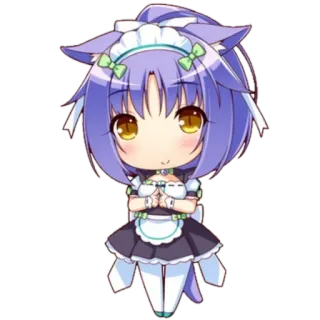 🤗 Anime, Chibi, Maid, Neko, Kawaii telegram sticker