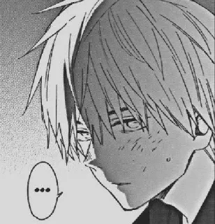 ⬛ ... 动漫, 漫画, 男孩, 青少年, 点 telegram sticker