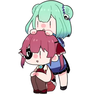 ❤️ Аниме, Мультфильм, Милый, Персонаж, Дружелюбный, Смешной whatsapp sticker