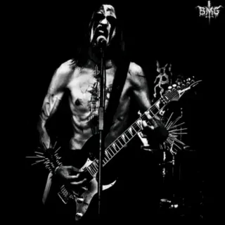 🤘 BMG black metal, música, banda, guitarra, sombrio telegram sticker
