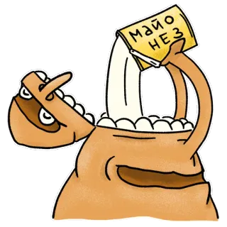 🍴 МАЙО
НЕЗ Mayo, Mayonaise, Eten, Cartoon telegram sticker