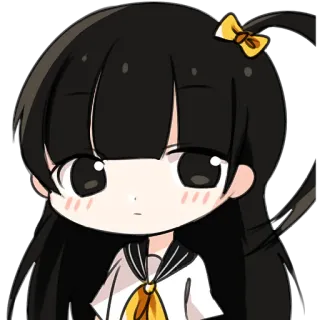 🙄 Anime, Manga, Dziewczyna, Kawaii, Słodkie whatsapp sticker