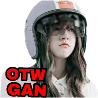 🛵 OTW GAN otw, gan, Helm, Frau, Mädchen whatsapp sticker