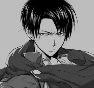 🤫 Levi Ackerman Attack on Titan anime, manga, levi, attack on titan telegram sticker