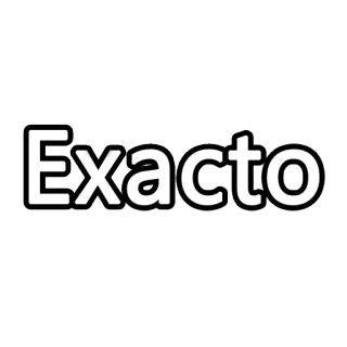 👌 Exacto точный, точность, наклейка, типографика, слово, логотип telegram sticker
