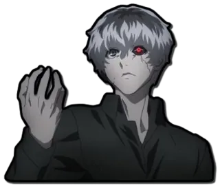 😕 Ken Kaneki Tokyo Ghoul Anime, Ghoul, Ojo rojo, Kaneki, Tokyo Ghoul, Personaje telegram sticker