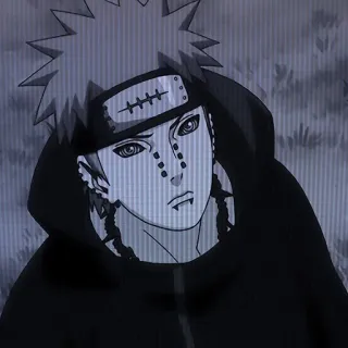 😠 Pain Naruto Anime, Ninja, Karakter, Akatsuki, Penjahat telegram sticker