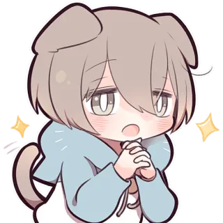 🤩 アニメ, 犬, かわいい, 可愛い telegram sticker