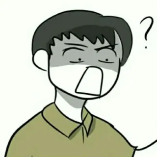 📍 漫画, 表情, 困惑, 質問, 人, イラスト telegram sticker