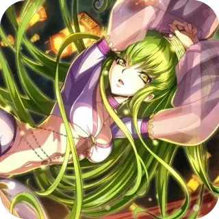 🫥 C.C. Code Geass whatsapp sticker