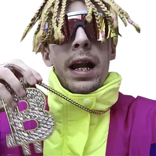 🇿🇼 man, sunglasses, jewelry, gold, person, rapper telegram sticker