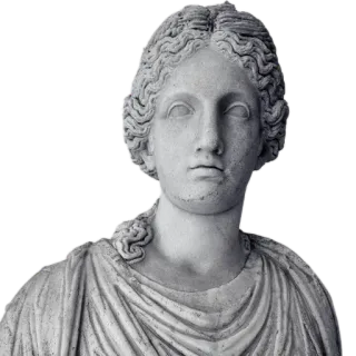 👩‍💼 statue, sculpture, art, ancient, female, greek, roman telegram sticker