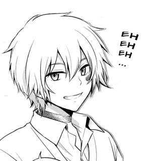 😏 EH
EH
EH... Anime, Manga, Expresión, Sonrisa socarrona, Retrato telegram sticker