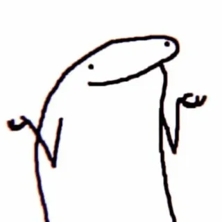 🤷 florkofcows, meme, stick figure, shrug, confused, question whatsapp sticker