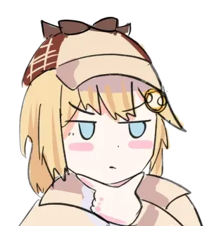 🤔 Amelia Watson Hololive Аниме, Милый, Витубер, Амелия, Хоролайв, Детектив telegram sticker