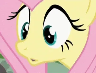 😭 Fluttershy My Little Pony Kartun, Poni, Binatang, Lucu, Animasi telegram sticker
